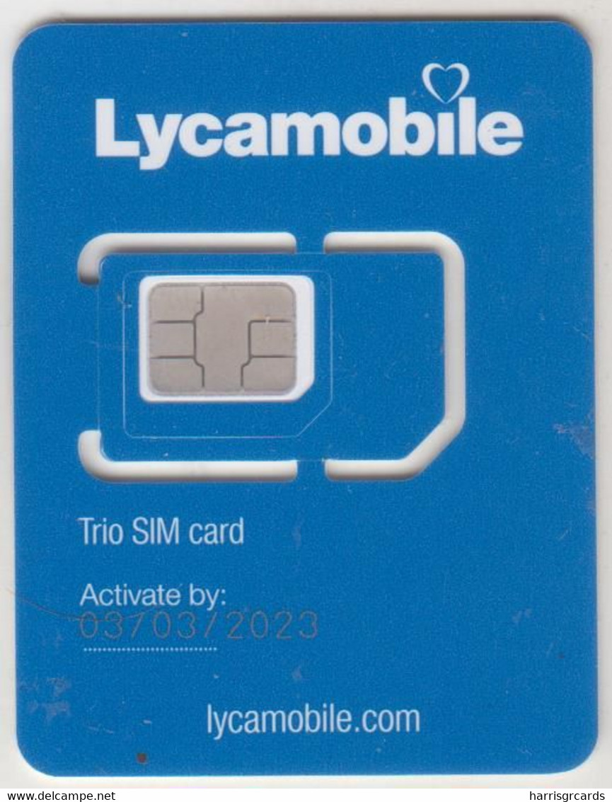 USA - Trio Sim Card, Lyca Mobile GSM Card , Mint - Cartes à Puce