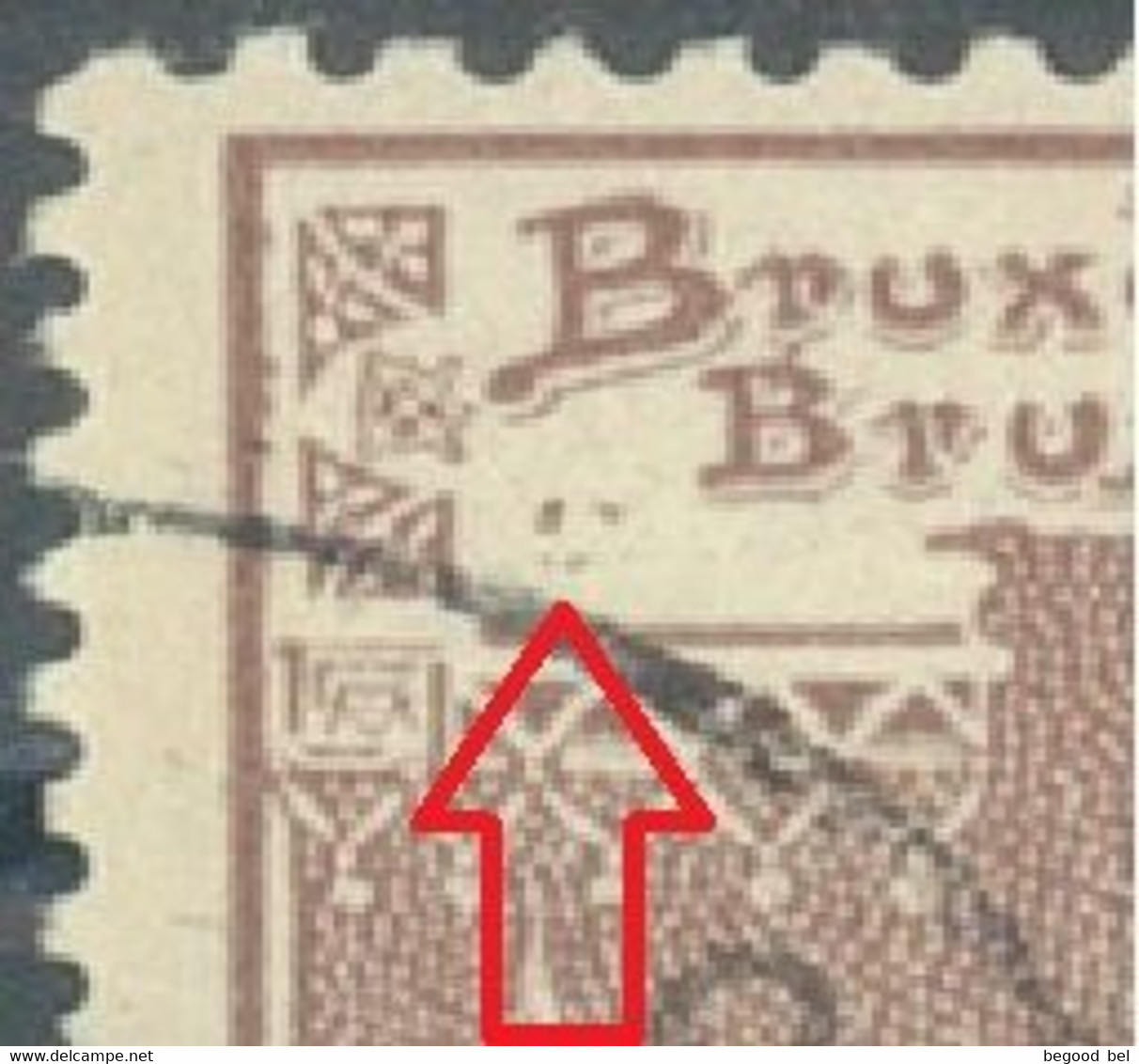 BELGIUM - 1897 - USED/OBLIT.. - COB 73 LV25 HIEROGLYPHES AVANT LE B DE BRUSSEL - Lot 25683 - Sonstige & Ohne Zuordnung