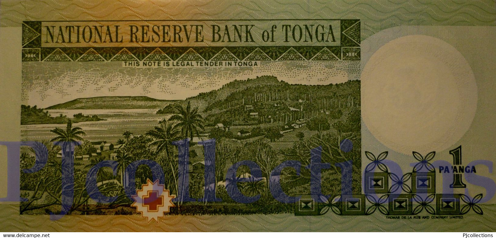 TONGA 1 PA'ANGA 1995 PICK 31c UNC - Tonga