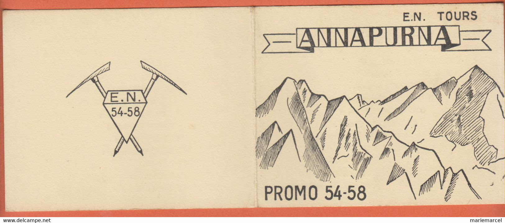 NÉPAL - ANNAPURNA - E.N. TOURS - PROMO 54-58 - Nombreux Noms Avec LE SUCCÈS D'UN SEUL C'EST LA VICTOIRE DE TOUS - Népal