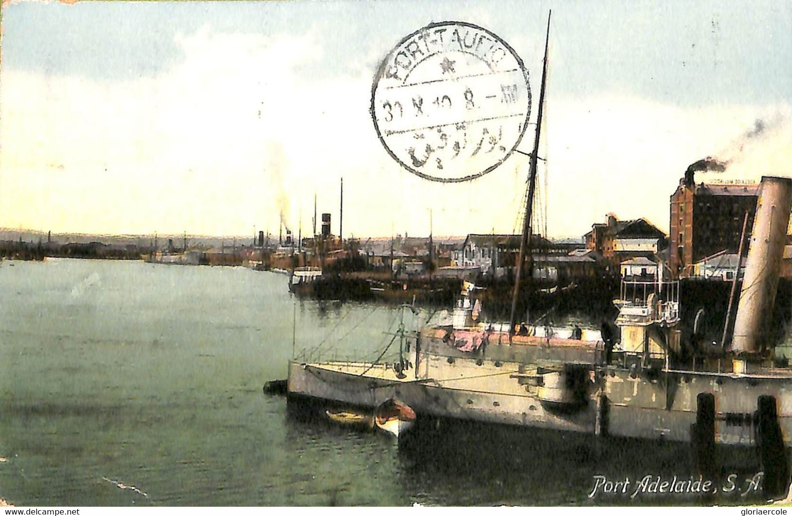 Ac6719 -  SOUTH AUSTRALIA   - Postal History - POSTCARD To TUNIS Via SUEZ !  1910 - Briefe U. Dokumente