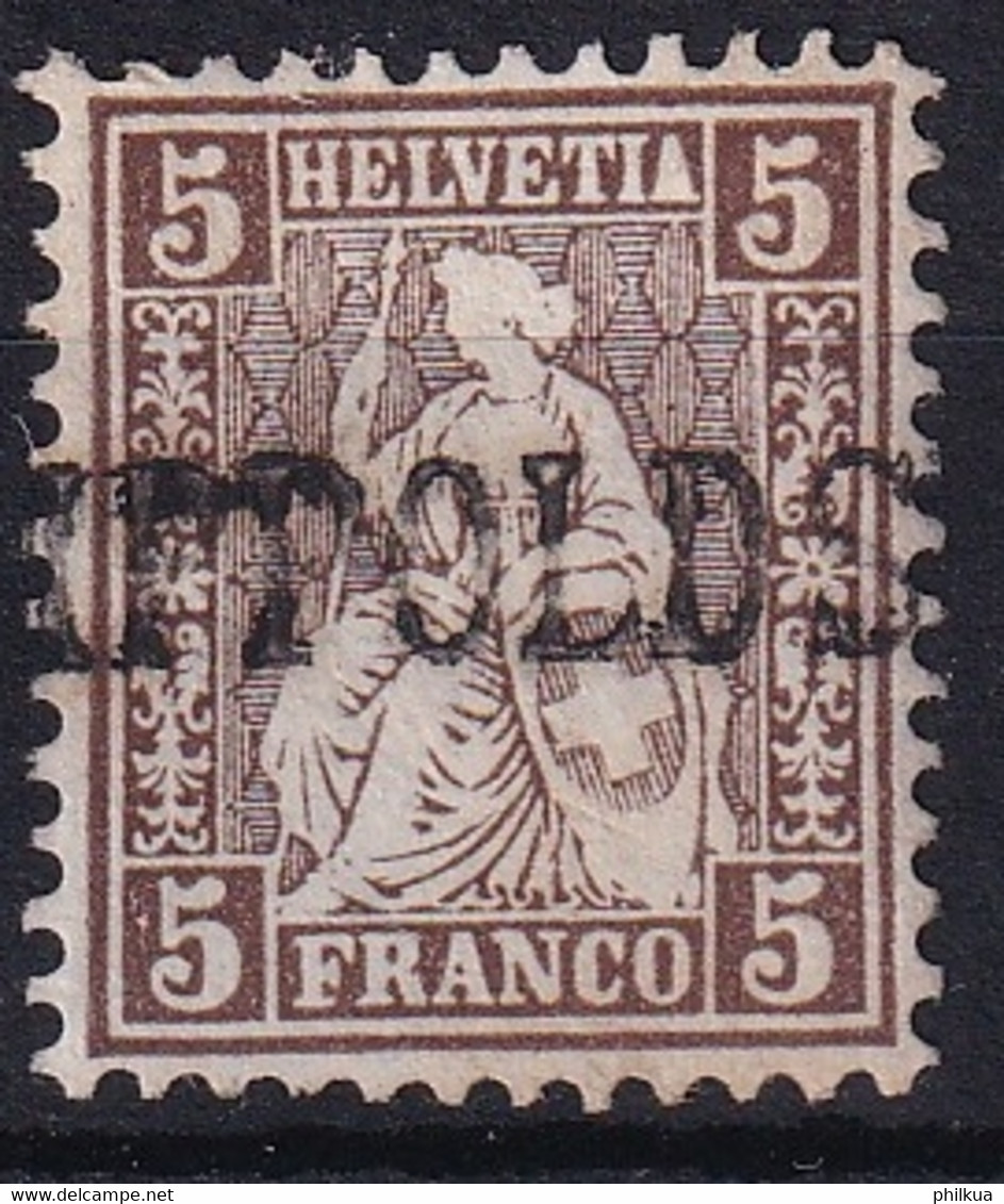 Zumstein 30 / Michel 22 - Sitzende Helvetia - Mit Balkenstempel LIPPOLDSWILEN - Used Stamps