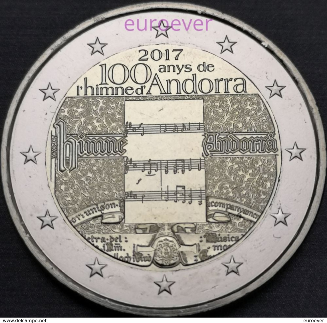 2 Euro Gedenkmünze 2017 Nr. 31 - Andorra - Hymne UNC Aus BU Coincard - Andorra