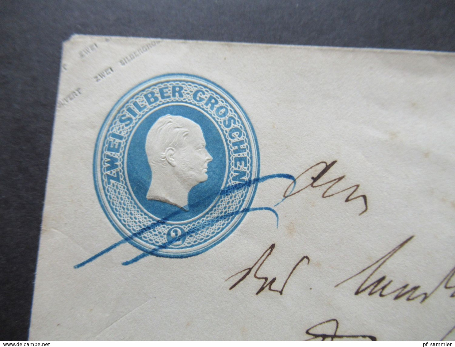 AD Preußen Um 1855 Ganzsachen Umschlag U 12 B Stempel Ra2 Alt Doebern Nach Berlin Gesendet - Postal  Stationery