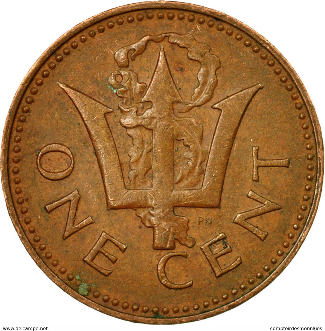 Monnaie, Barbados, Cent, 1973, Franklin Mint, TTB, Bronze, KM:10 - Barbades
