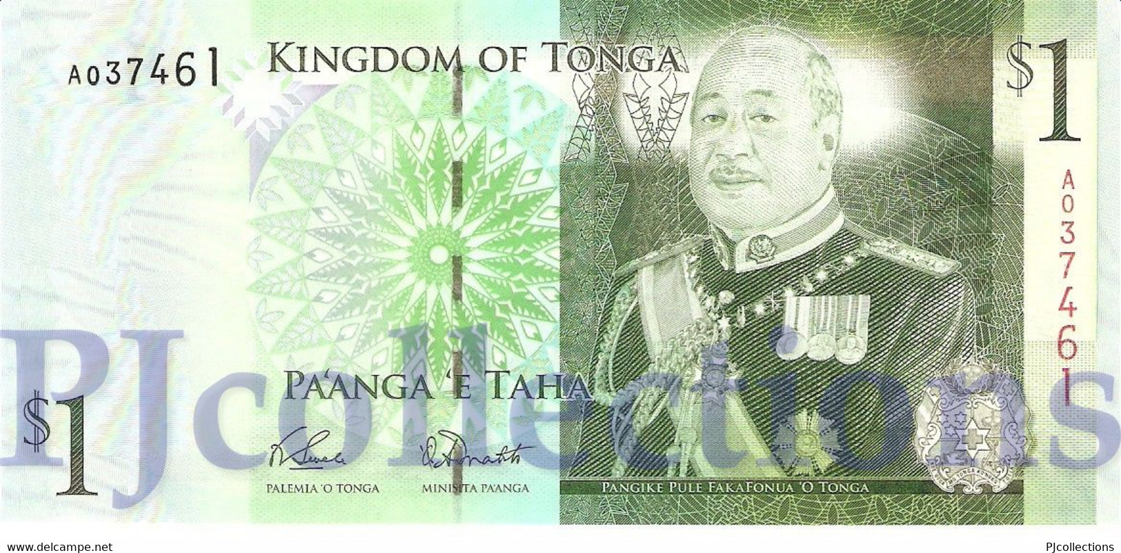TONGA 1 PA'ANGA 2009 PICK 37 UNC - Tonga