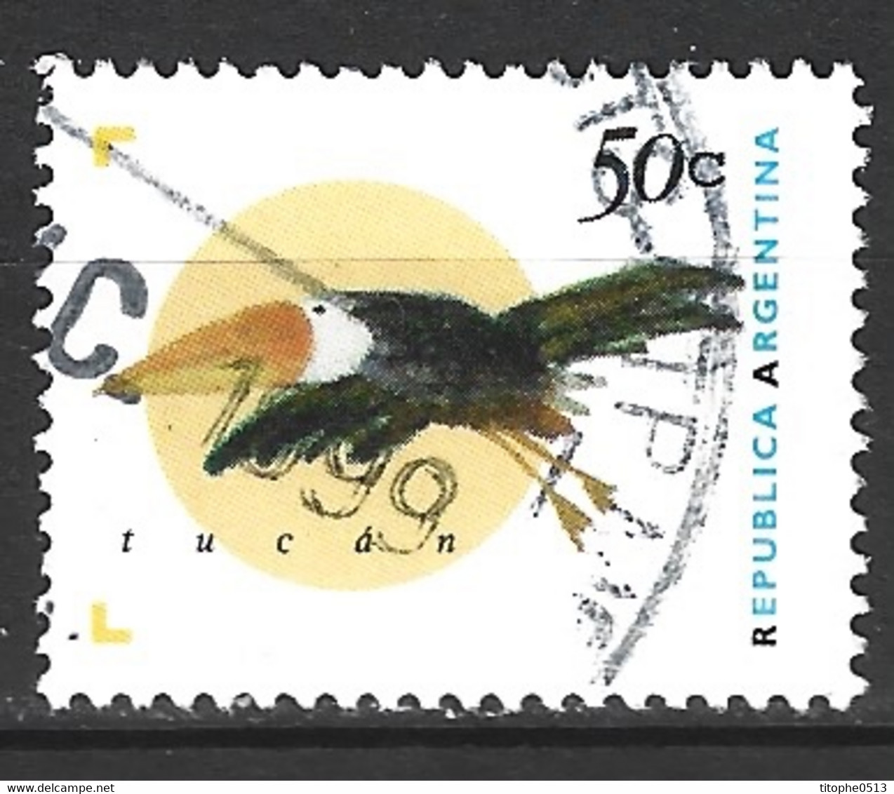 ARGENTINE. N°1880 Oblitéré De 1995. Toucan. - Gebraucht