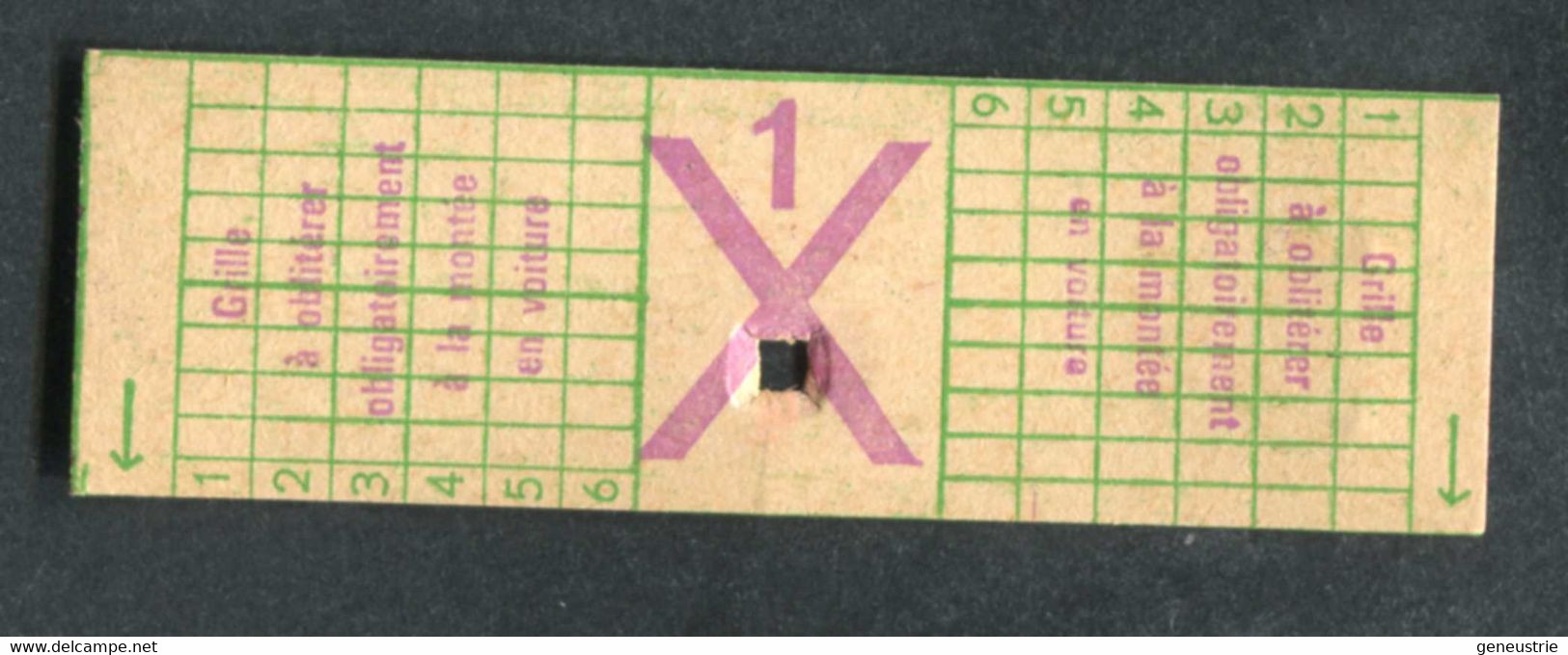 Ticket De Tramway Et Bus De Lille 1 Section 3fr90 - Compagnie Générale Industrielle De Transports (CGIT) - Europe