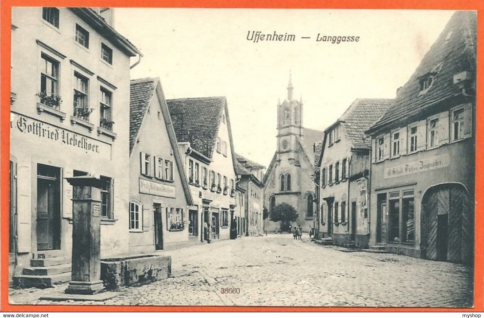 D052_UFFENHEIM - LANGGASSE * FELDPOST GELAUFEN 1915 * - Neustadt Waldnaab