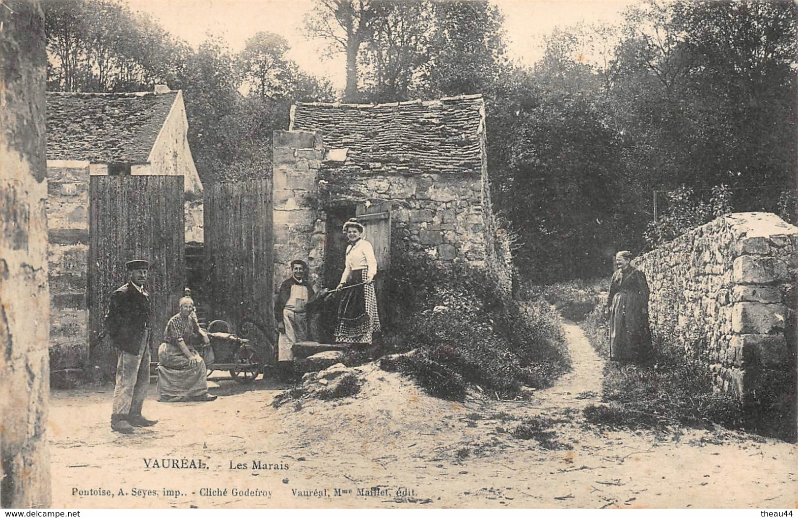 VAUREAL - Les Marais - Au Dos MENU De L'Hôtel " GENLIS " De PONTOISE Du 18-09-1906 - Baptême De "Georges-Auguste PETIT" - Vauréal