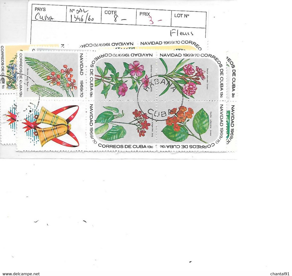 CUBA N° 1346/60 OBL - Gebraucht