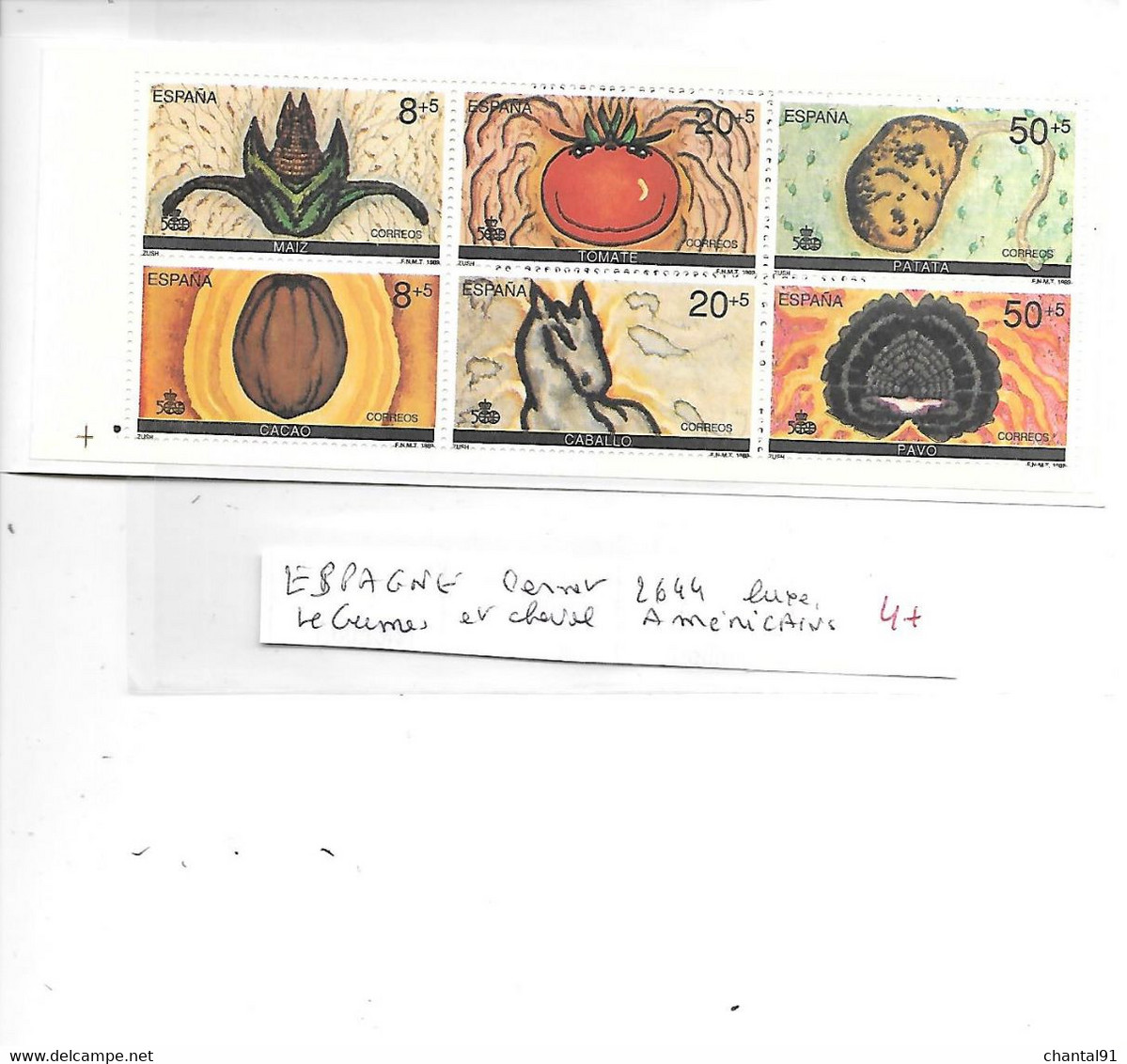 ESPAGNE N° CARNET 2644 ** - Collections
