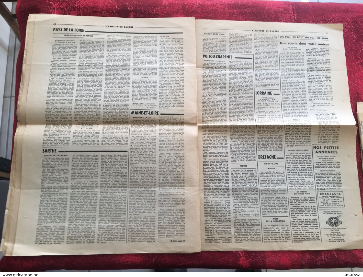 Journal: 1978-☛L'Amputé de Guerre-☛ organe fédération Amputés de France Revues & Journaux Après 1945 Français