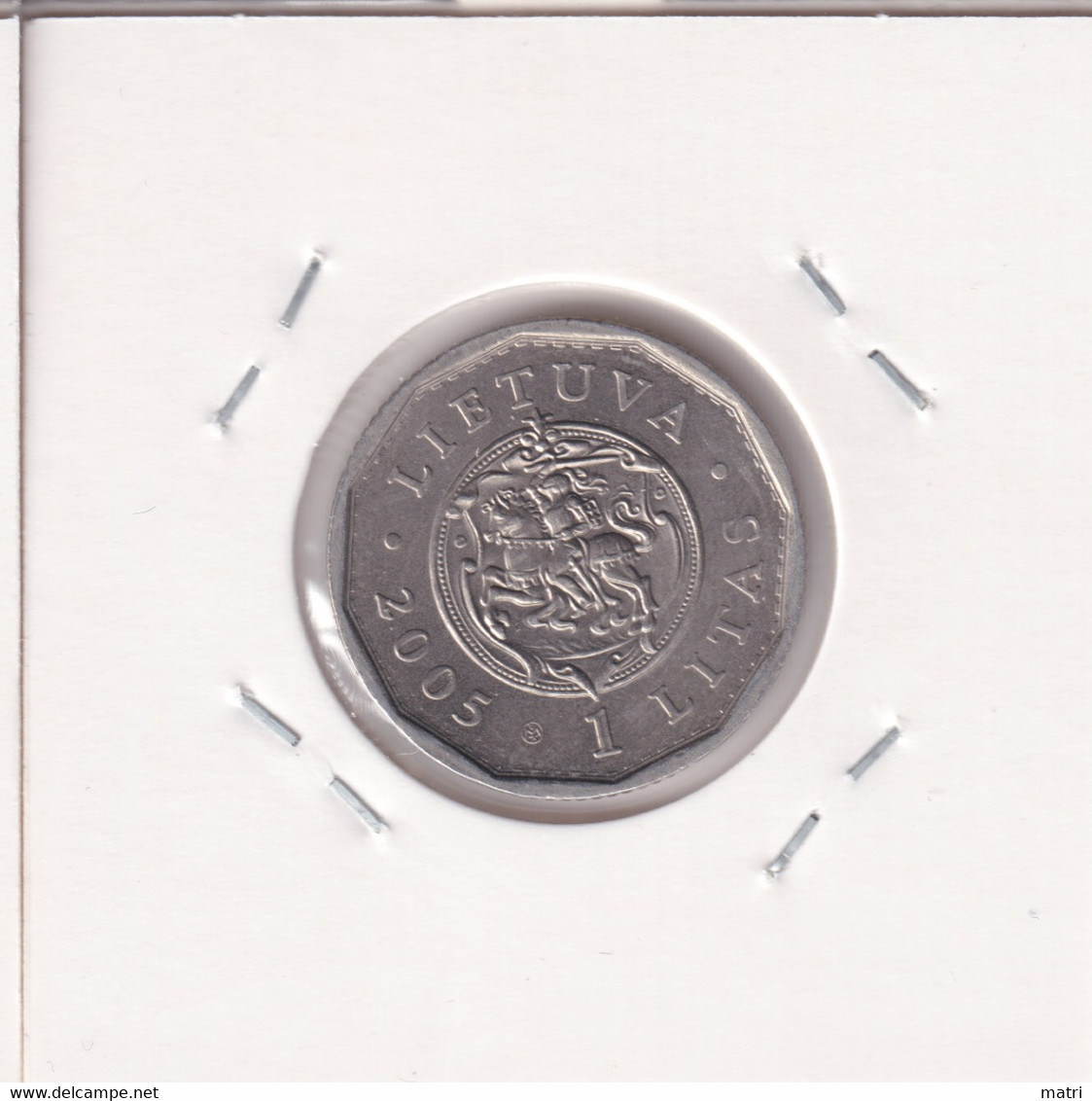 Lithuania 1 Litas 2005 Re-biulding Of Royal Palace Km#142 - Litauen