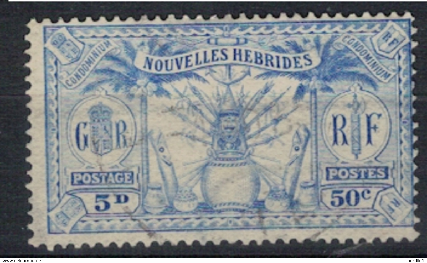 NOUVELLES HEBRIDES             N°  YVERT  86  (2)  OBLITERE     ( OB    06/ 27 ) - Used Stamps