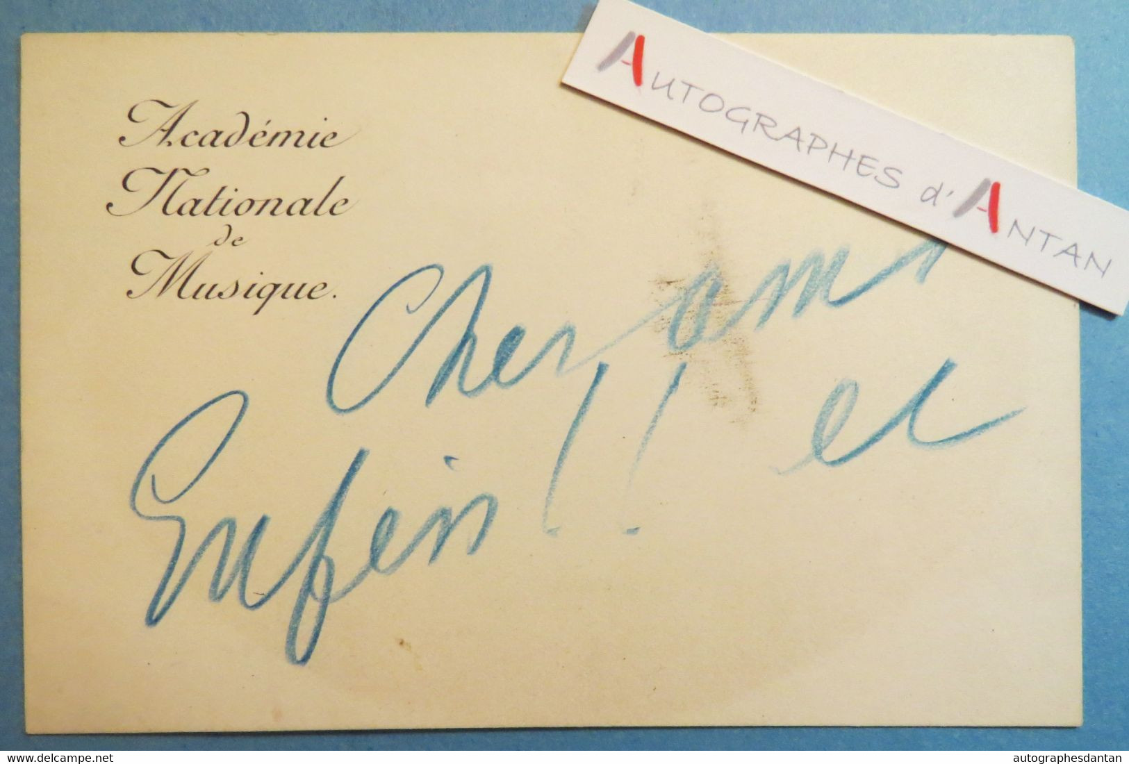 ● Henri DARCEL - Académie Nationale De Musique - Carte Lettre Autographe - Chanteurs & Musiciens