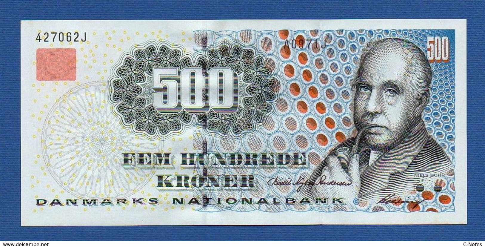 DENMARK - P.58a – 500 Kroner 1997 UNC, Serie A0971J 427062J - Denemarken