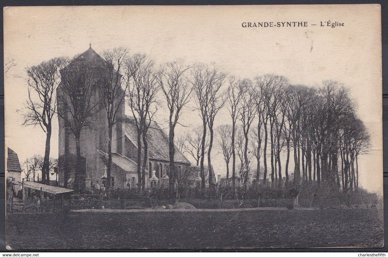 14-18 CP FRANCISE MILITAIRE Obl. PMB 12 V II 1917 DE GRANDE SYNTHE ( Nord France ) Vers GARDE CHAMPÊTRE à VEURNE - Zona Non Occupata