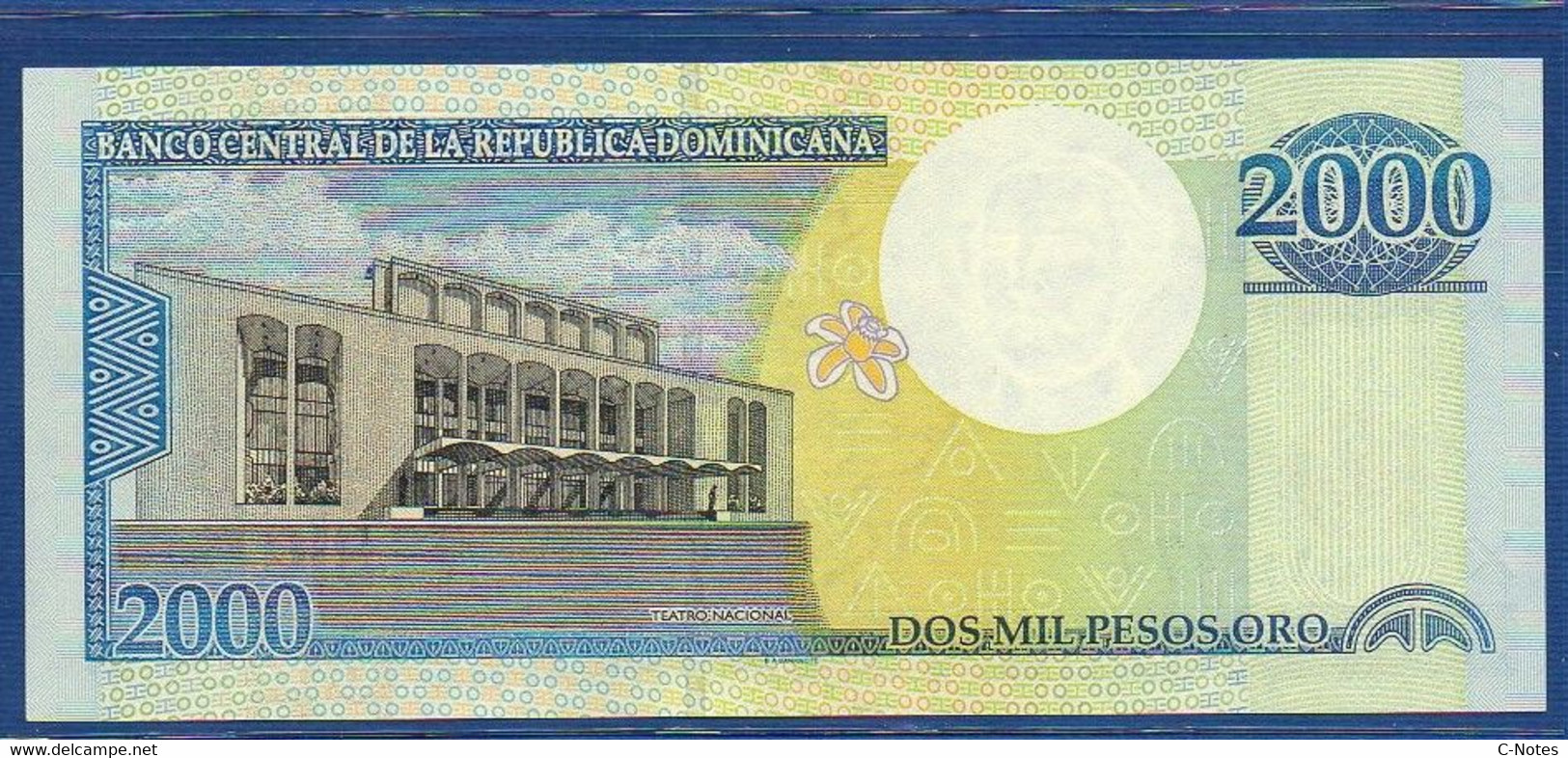 DOMINICAN REPUBLIC - P.164 – 2000 2.000 Pesos Oro 2000 UNC, Serie AC113477, Commemorative Issue - Dominicaine