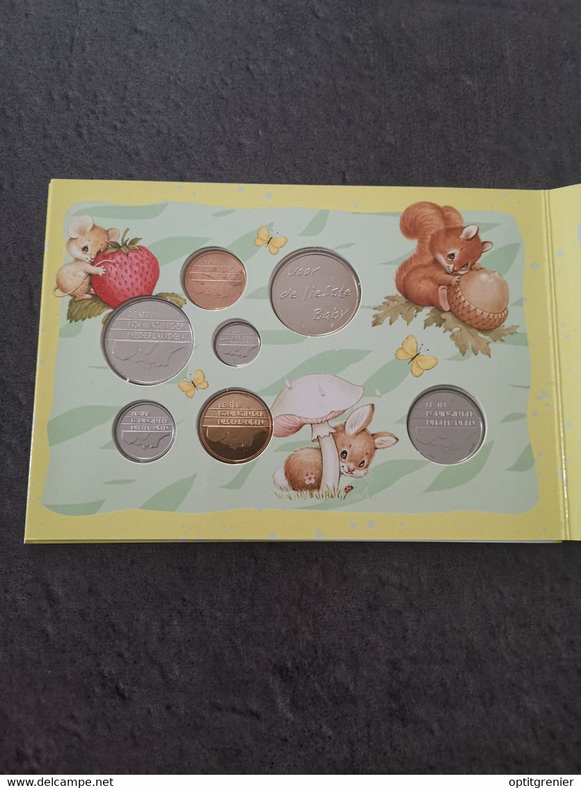 COFFRET PAYS BAS 1997 NAISSANCE BEBE / NEDERLAND BABY MINTSET SET GULDEN & CENTS