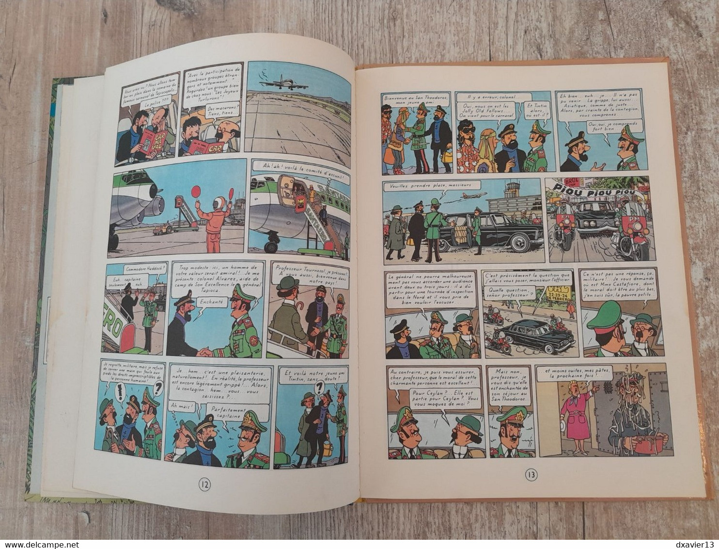 Bande Dessinée Dédicacée -  Tintin et les Picaros (1976)