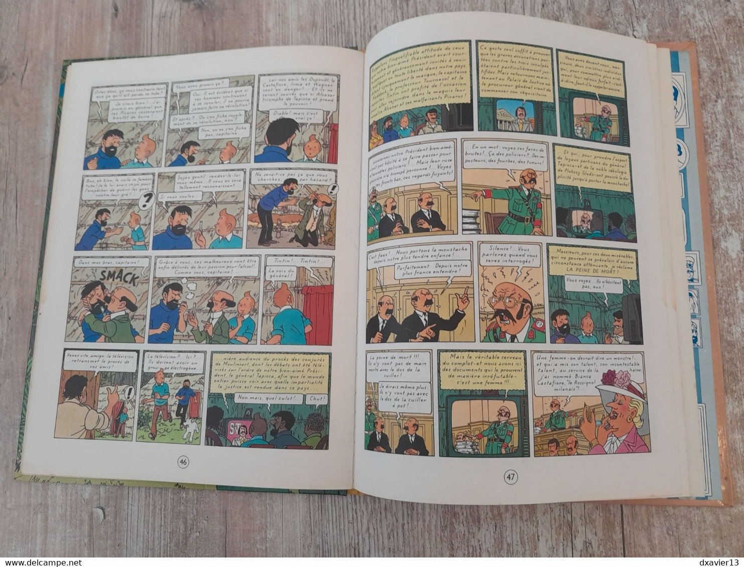 Bande Dessinée Dédicacée -  Tintin et les Picaros (1976)