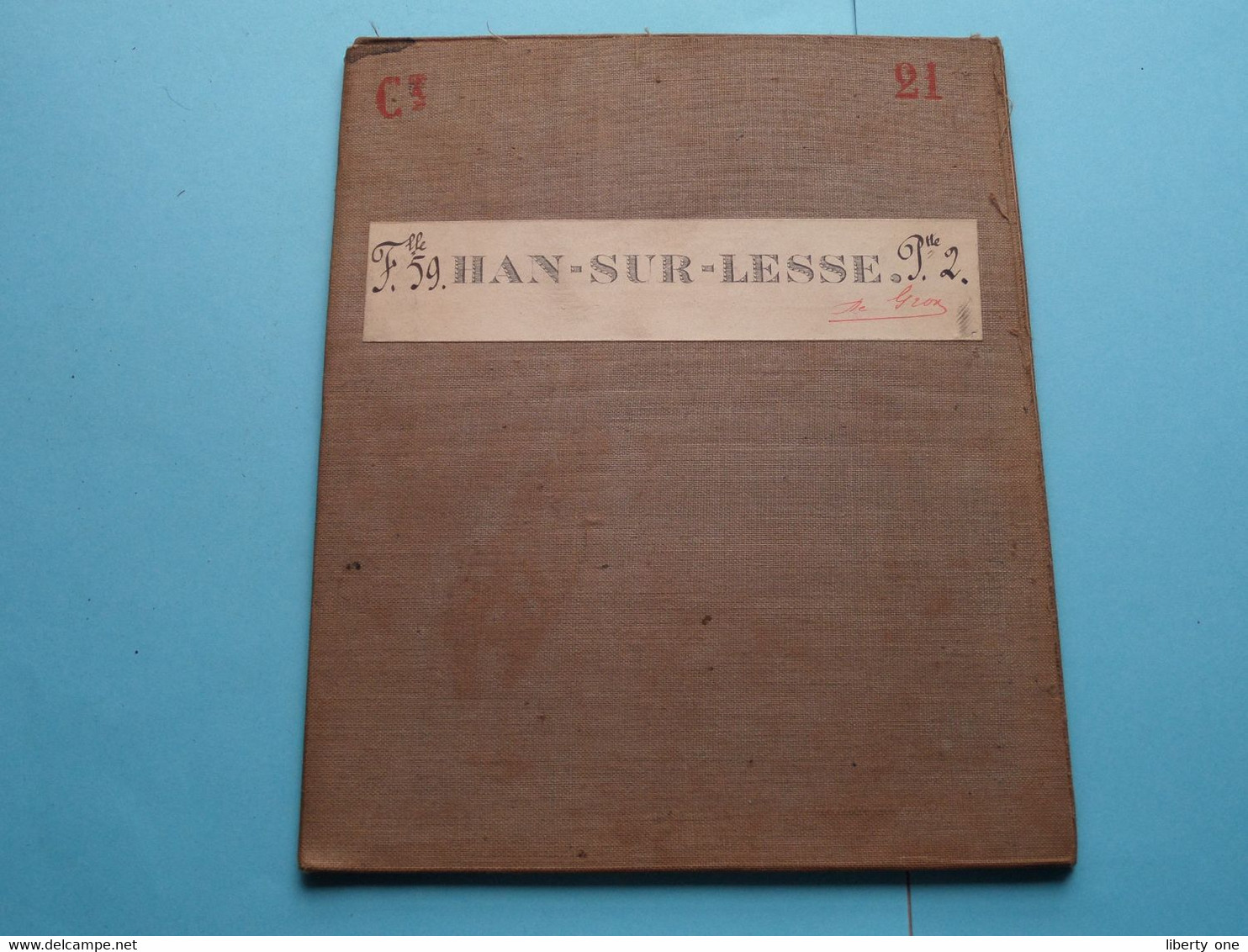 HAN-SUR-LESSE Feuille N° 59 Planchette N° 2 België ( Photo & Imp Brux.1879 > 1868 L&N Katoen / Cotton / Coton ) ! - Europe