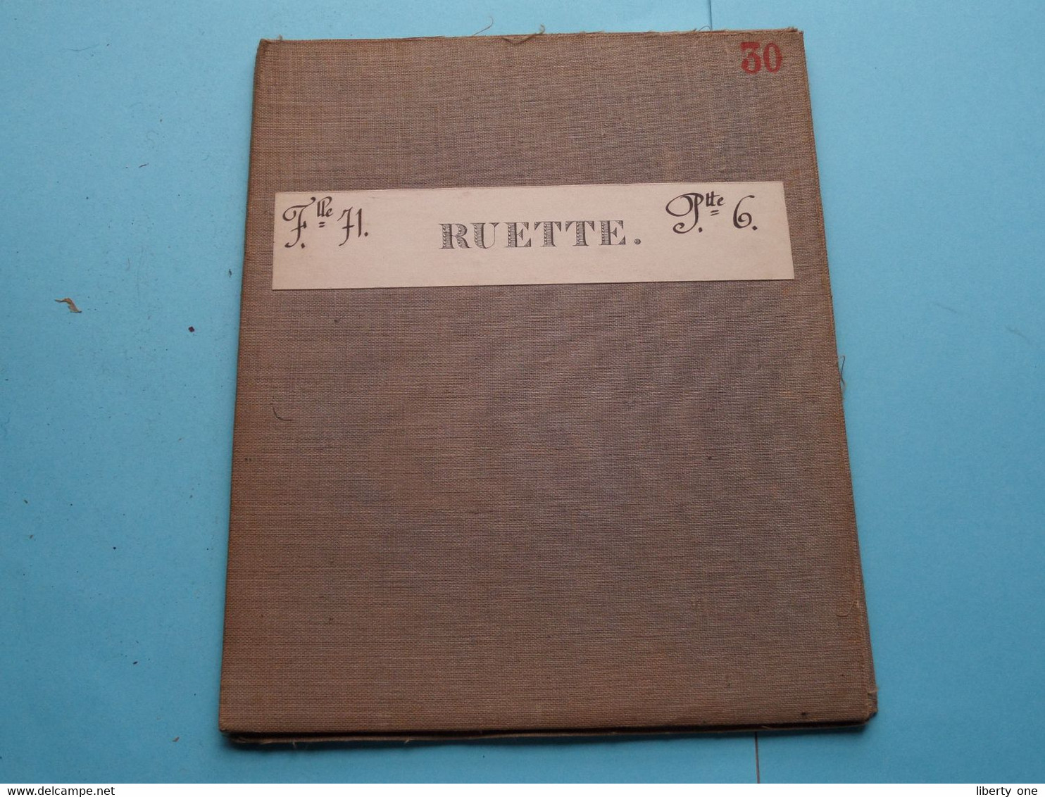 RUETTE Feuille N° 71 Planchette N° 6 België ( Photo & Imp Brux.1880 > 1869 L&N Katoen / Cotton / Coton ) ! - Europe