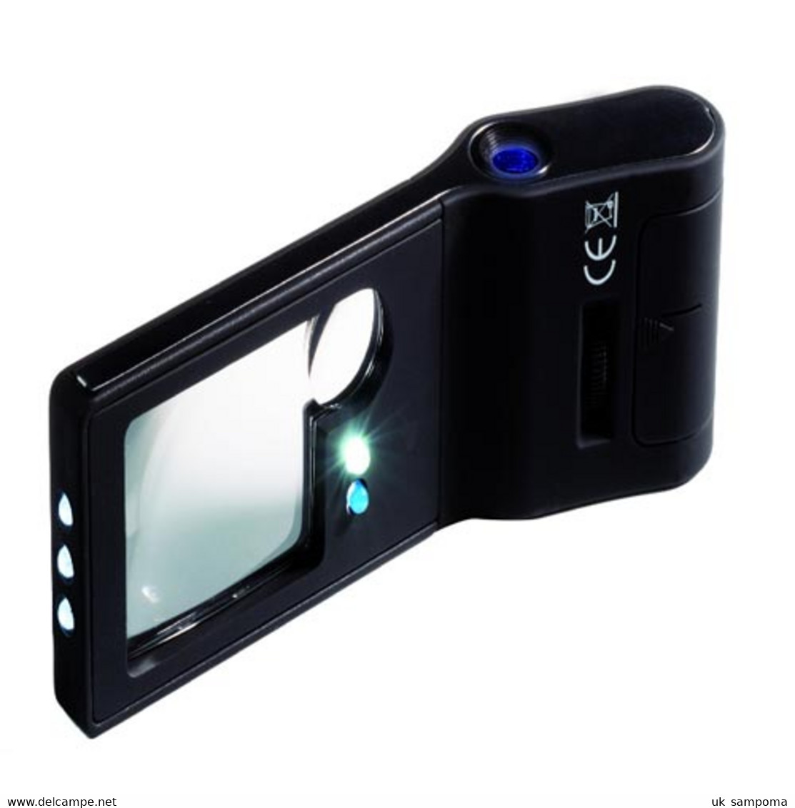 Pocket Magnifier 6 In 1, 15 X Magnification , With Light - Pinzas, Lupas Y Microscopios