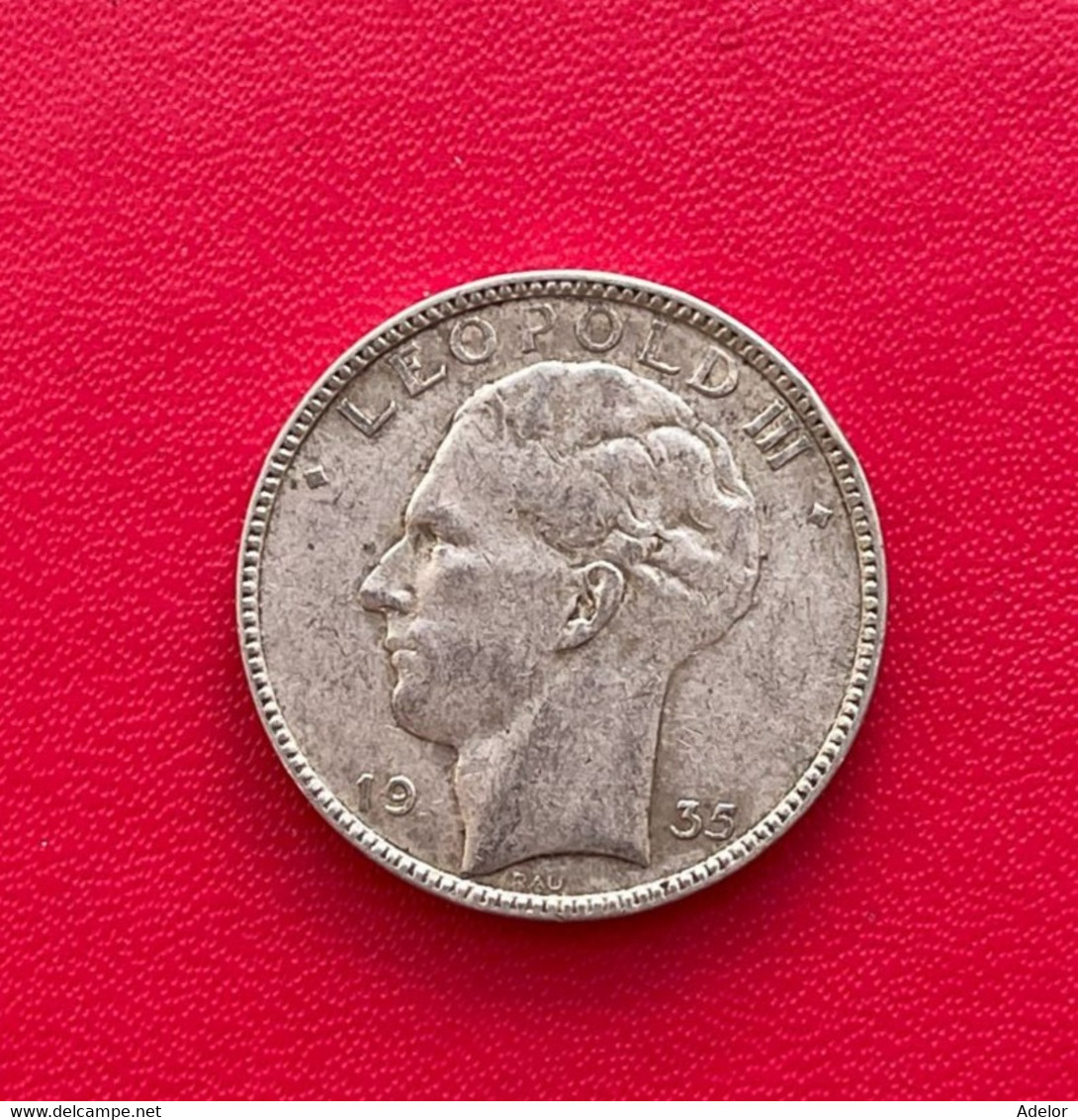 Belle Monnaie BELGIQUE 20 Francs Léopold III 1935 - 20 Frank