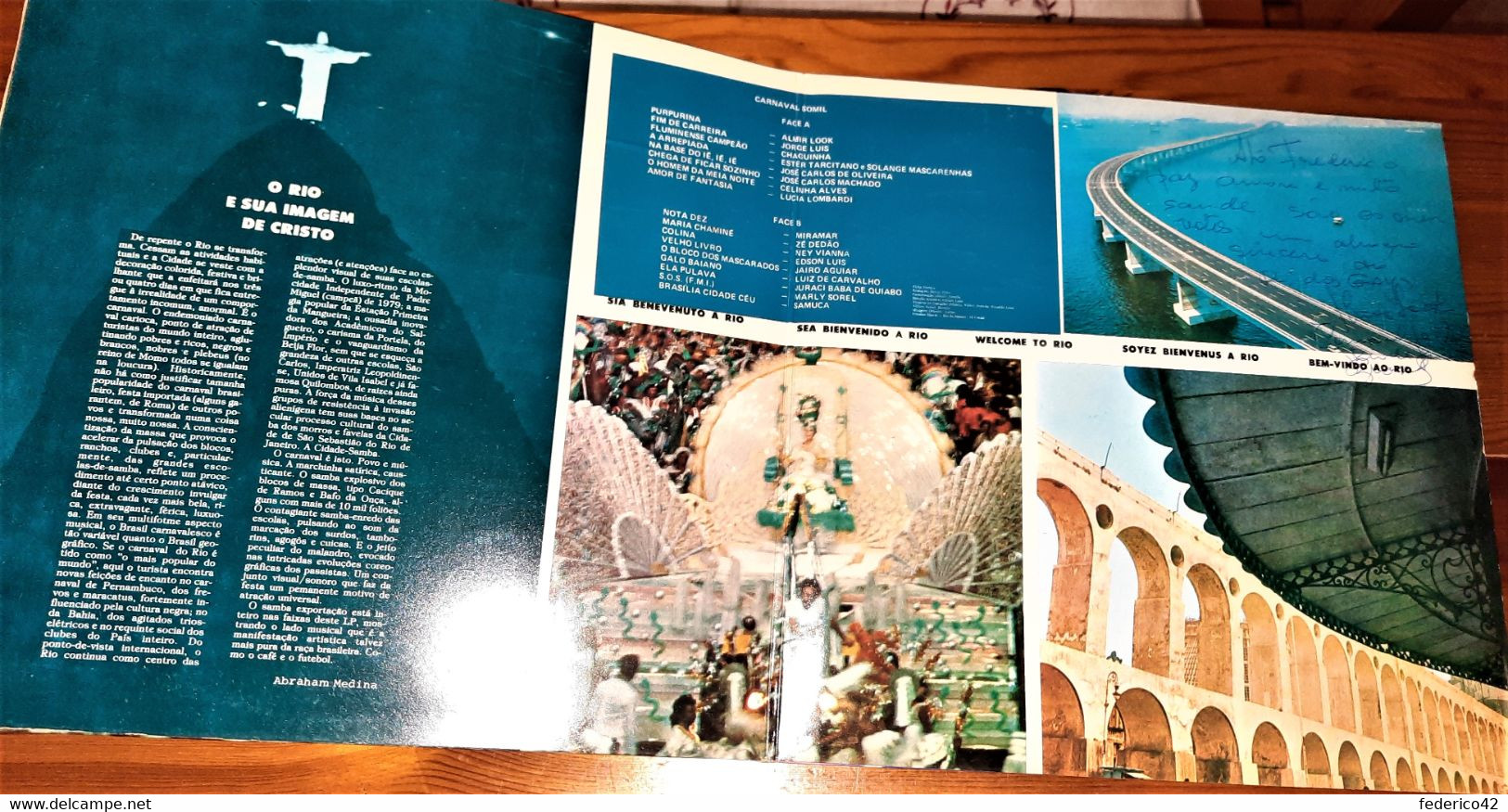 DISCO VINILE 33 GIRI ANNI '80 CARNEVALE DI RIO DE JANEIRO NUOVO CON DEDICA - World Music