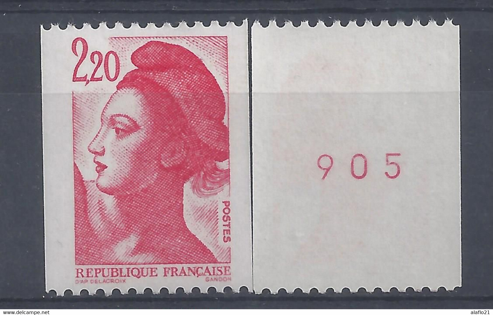 LIBERTE - ROULETTE Avec N° ROUGE N° 2379b - NEUF SANS CHARNIERE - Roulettes