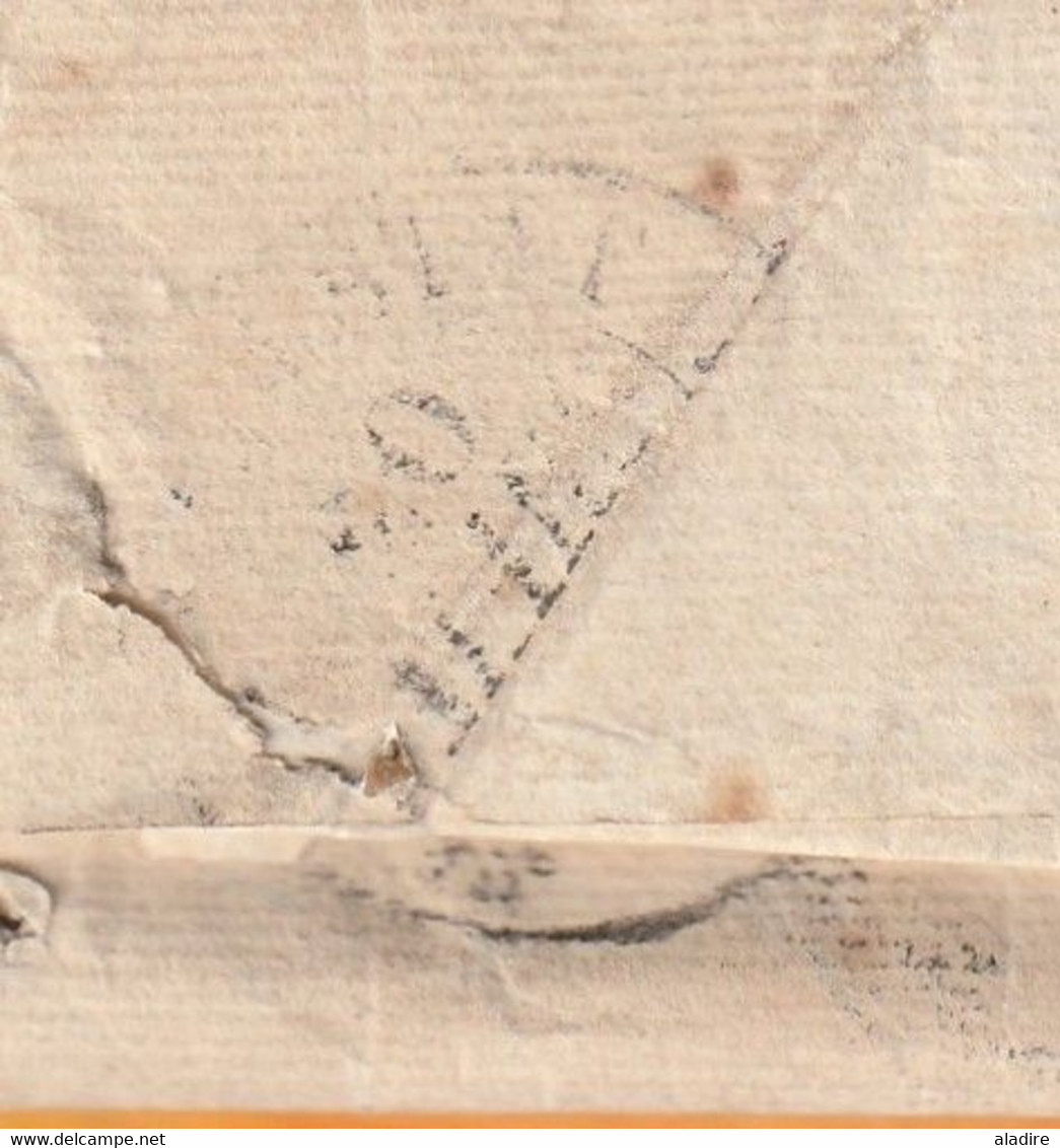 1834 - Lettre Pliée Avec Correspondance Familiale De 2 Pages De Paris (dateur Bleu) Vers Selestatte Sélestat, Bas Rhin - 1801-1848: Voorlopers XIX