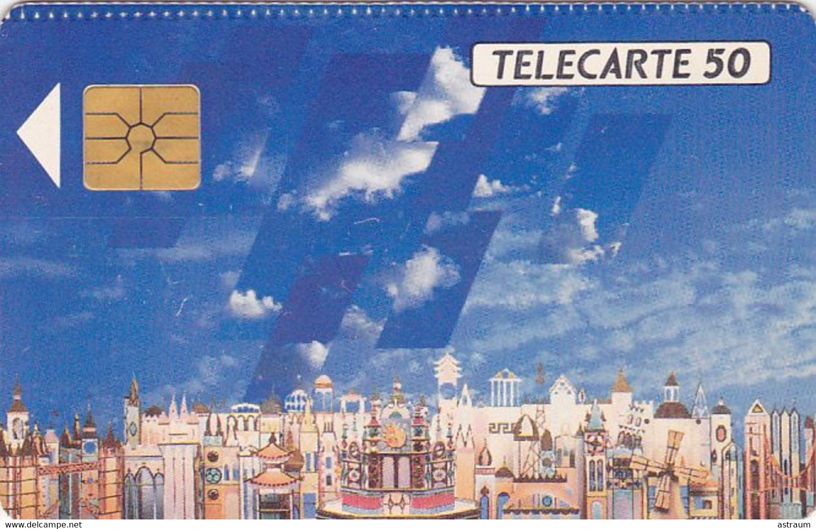 Telecarte Variété - F 266 - Euro Disney -( Dentelée En Haut ) - Errors And Oddities