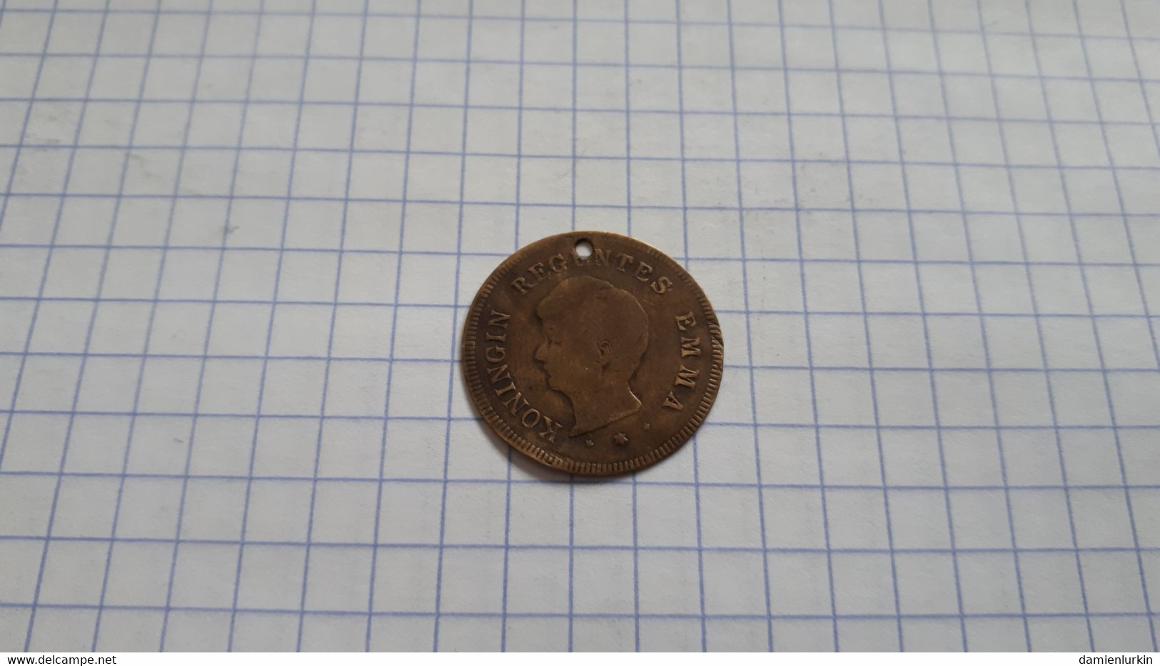 PAYS-BAS KONINGIN REGENTES EMMA TER HERINNERING AAN HET AMSTERDAMSCHE STUDENTENFEEST 1892 22MM 1.1GR  ! TRES RARE ! - Royaux/De Noblesse