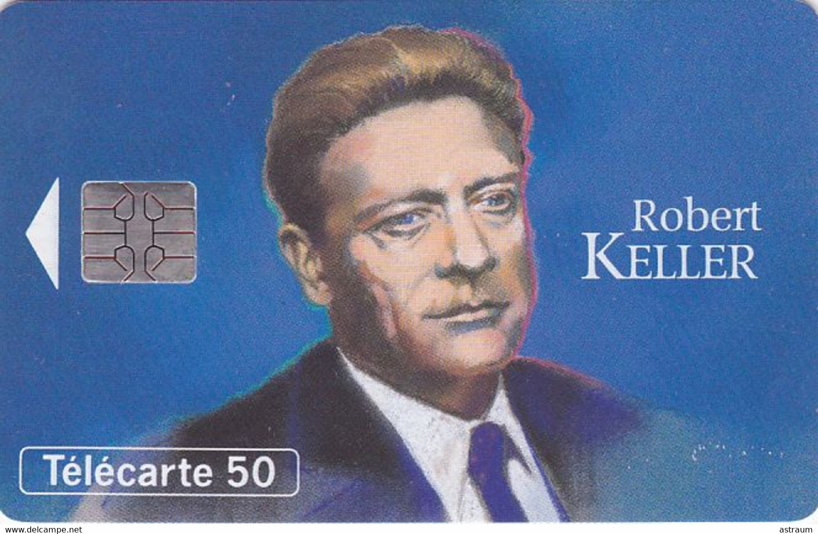 Telecarte Variété - F 444 - Robert Keller  - ( N° Ondulé ) - Fehldrucke