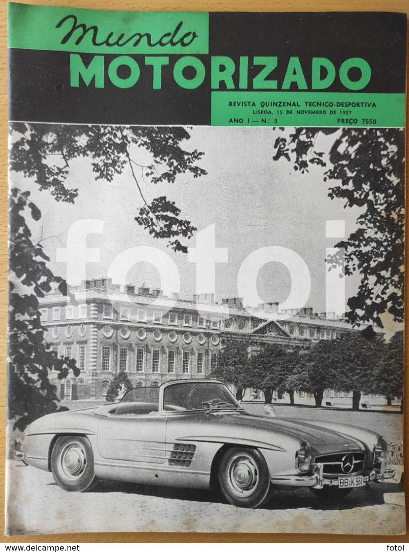 1957 MERCEDES BENZ 300 SL COVER MUNDO MOTORIZADO MAGAZINE MOTO MOTORCYCLE - Magazines