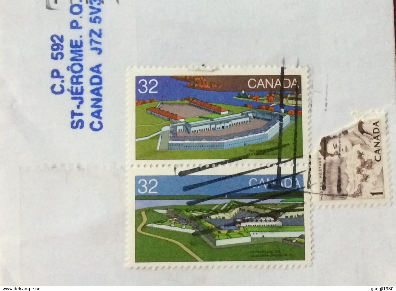 CANADA 1983, COVER USED TO USA,1955 PIONEER SETTLER ELECTRICITY, 1967 GLOBE & FLAG, HIGHWAY, 1983 FORT WILLIAM ,TOTAL10 - Briefe U. Dokumente