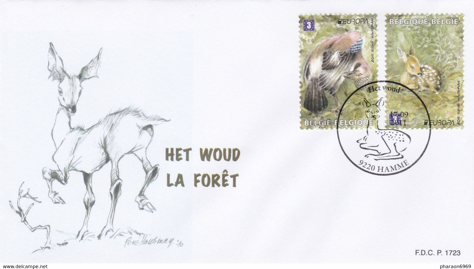 Enveloppe FDC 4180 4181 Europa La Forêt - 2011-2014