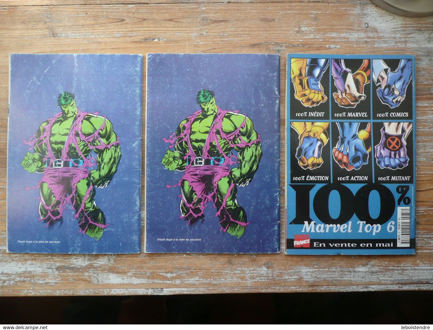 LOT DE 3 HULK 6E SERIE  N° 1 + 2 AVRIL ET JUIN 1992 SEMIC MARVEL COMICS + N° 37 MAI 1998 MARVEL FRANCE PANINI - Hulk