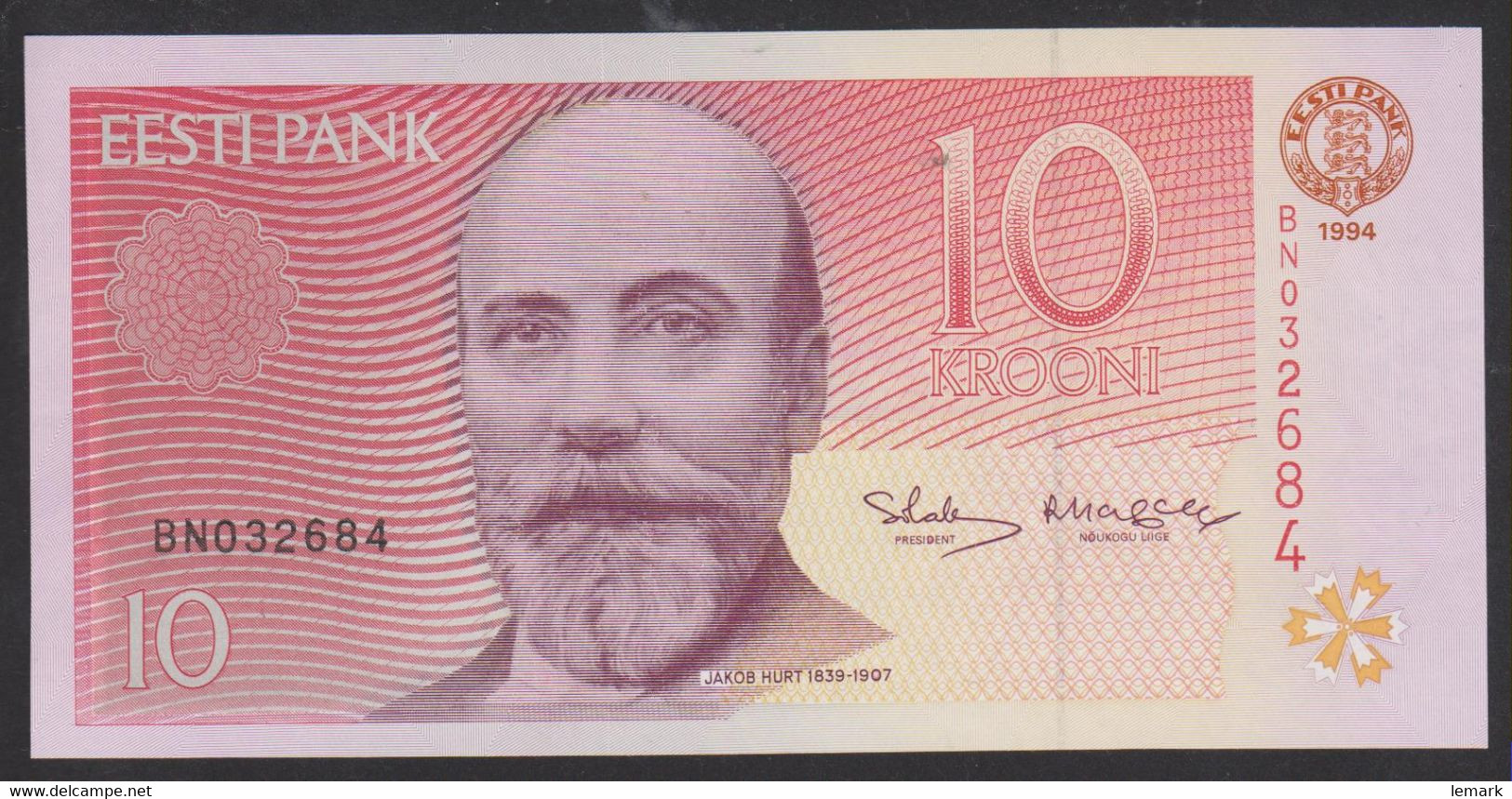 Estonia 10 Krooni  1994 P72b UNC - Estland