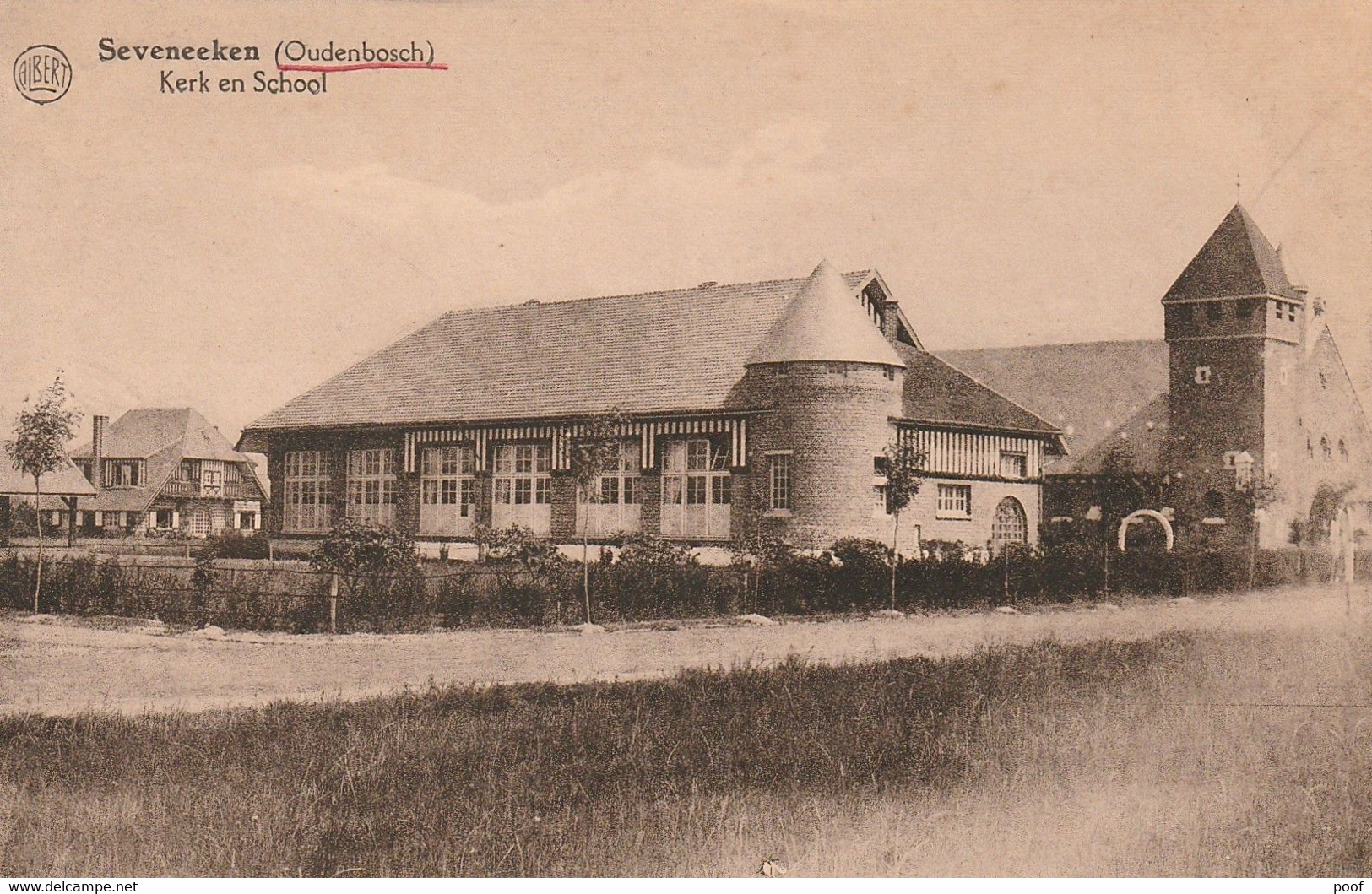 Seveneeken( Oudenbosch)/ Zeveneken : Kerk En School - Lochristi