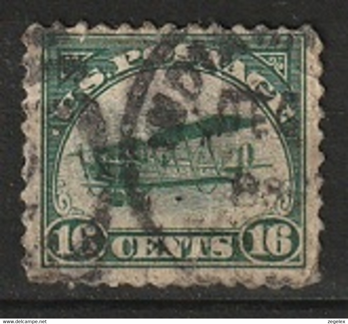 USA 1918 Airpost 16 Cents. Scott C2. See Description - 1a. 1918-1940 Usados