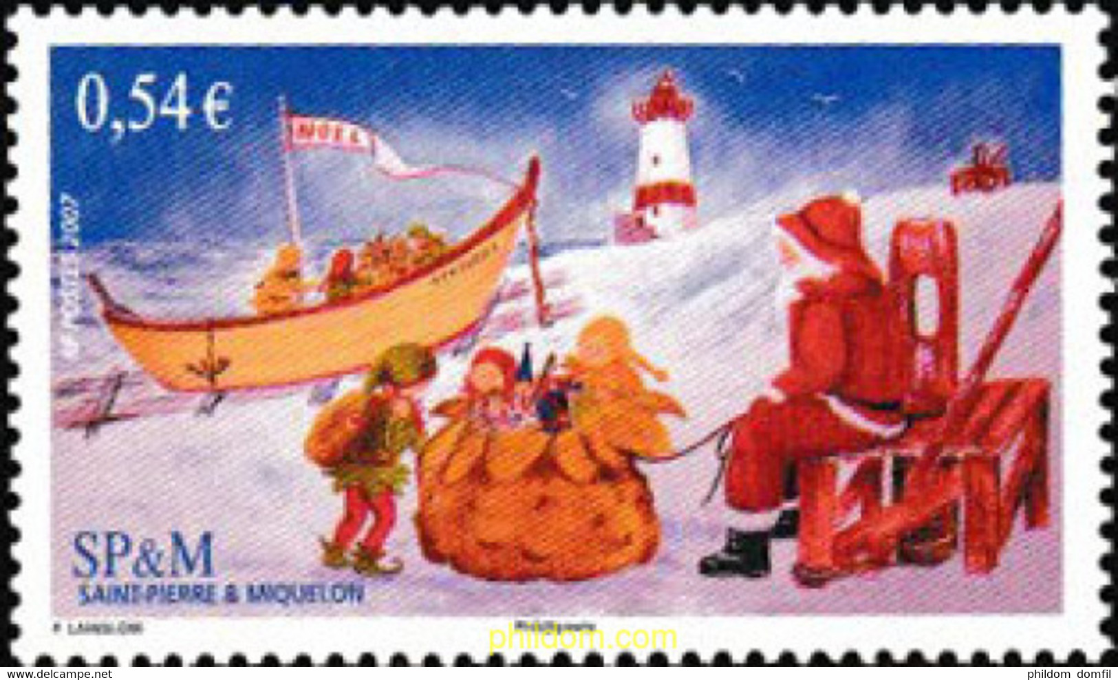 227454 MNH SAN PEDRO Y MIQUELON 2006 NAVIDAD - Gebruikt