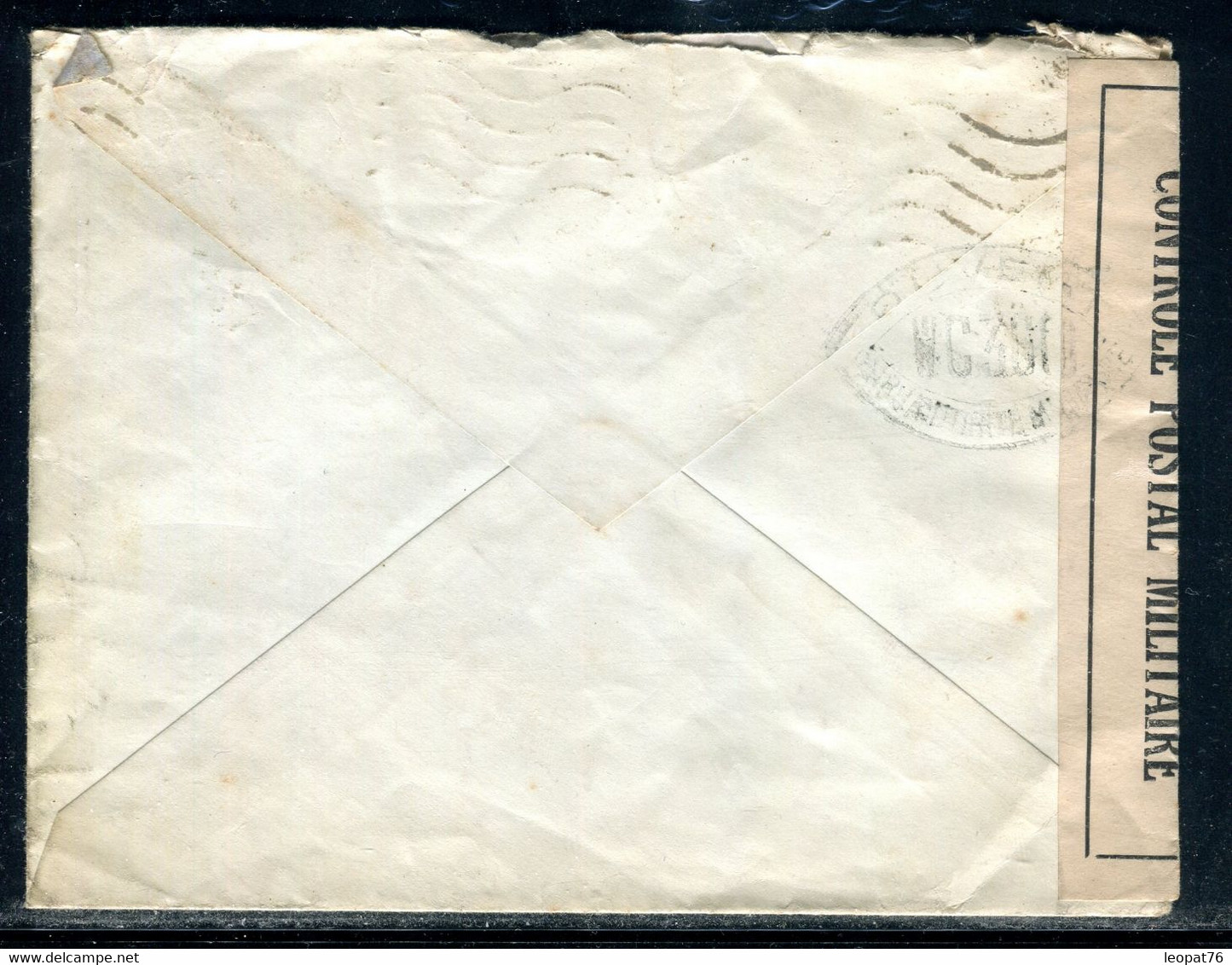 Tunisie - Enveloppe De Tunis Pour Le Havre En 1940 Avec Contrôle Postal WC360 - F 146 - Briefe U. Dokumente