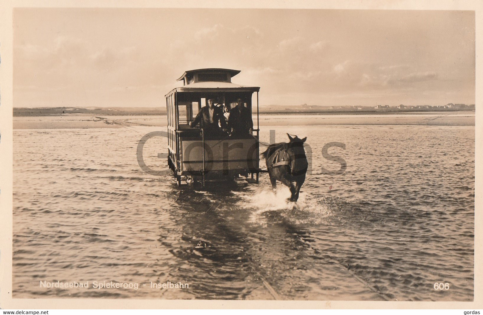 Germany - Nordseebad Insel Spiekeroog - Inseln Pferde Bahn - Wittmund