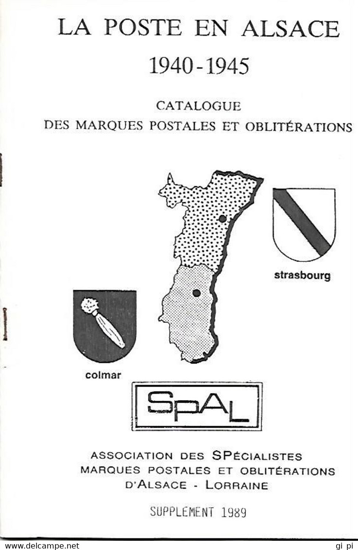 L191  - BOURNIQUE  - LA POSTE EN ALSACE 1940-1945 - Oblitérations