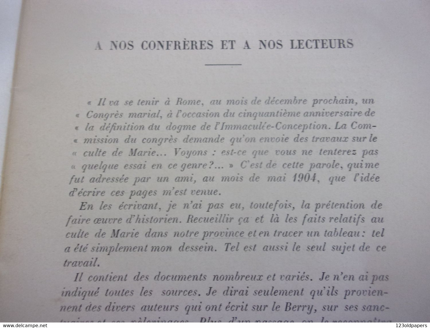 ♥️  BERRY CHER INDRE  LE CULTE DE MARIE EN BERRY 1906 PAR L ABBE G BOSC CURE DE THAUMIERS 32 PAGES - Centre - Val De Loire