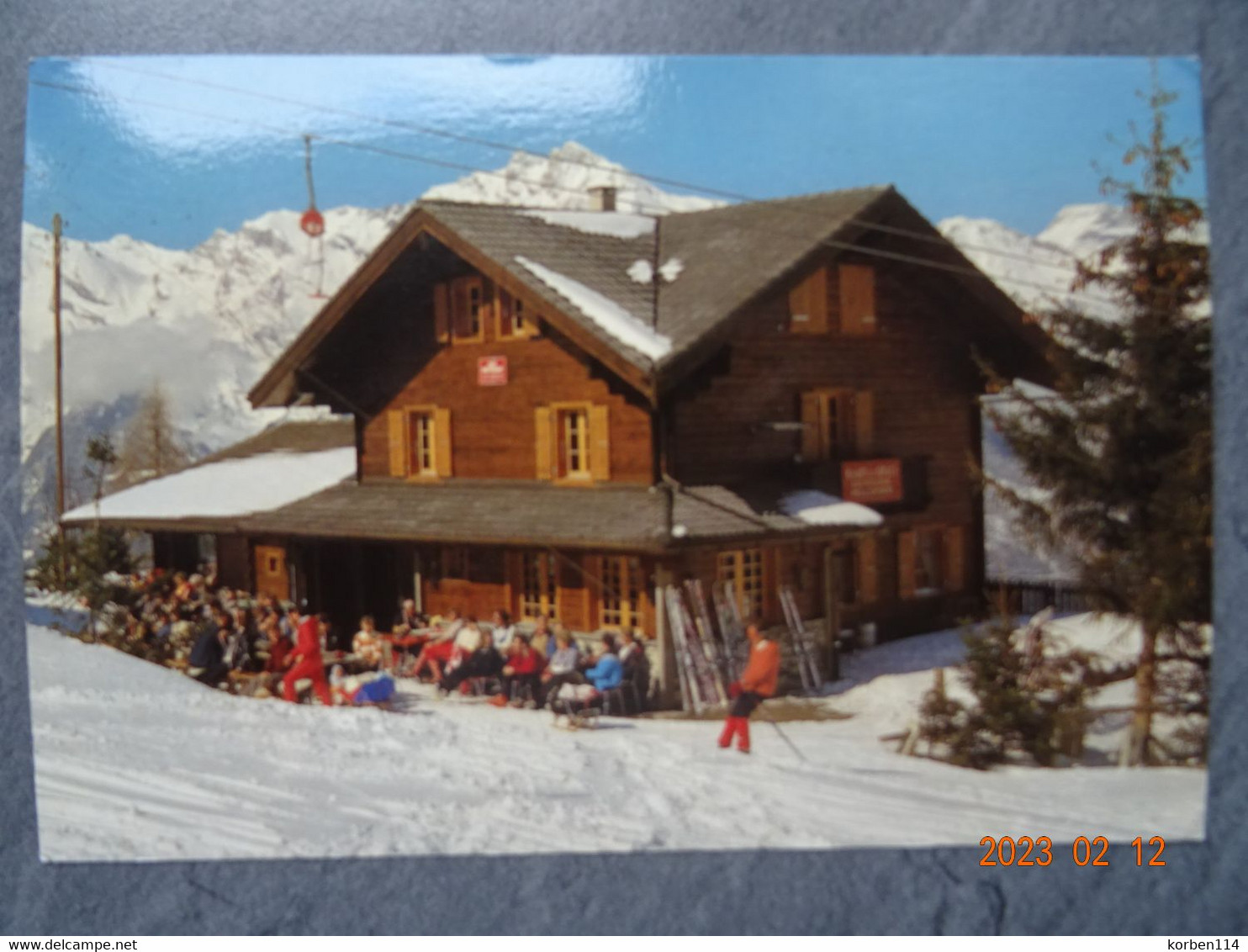 HOTEL  RESTAURANT  DES  "   CLEVES  "    HAUTE NENDAZ - Nendaz