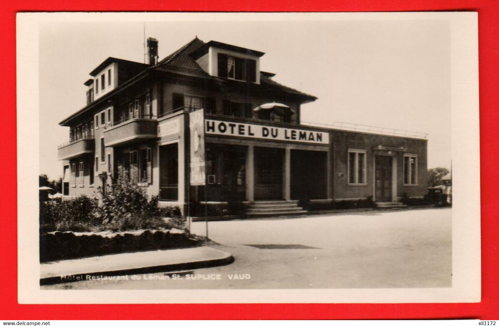 DAG-37 Saint-Sulpice  Restaurant Hotel Du Léman  J. Feldstein Carte-Photo NC - Saint-Sulpice